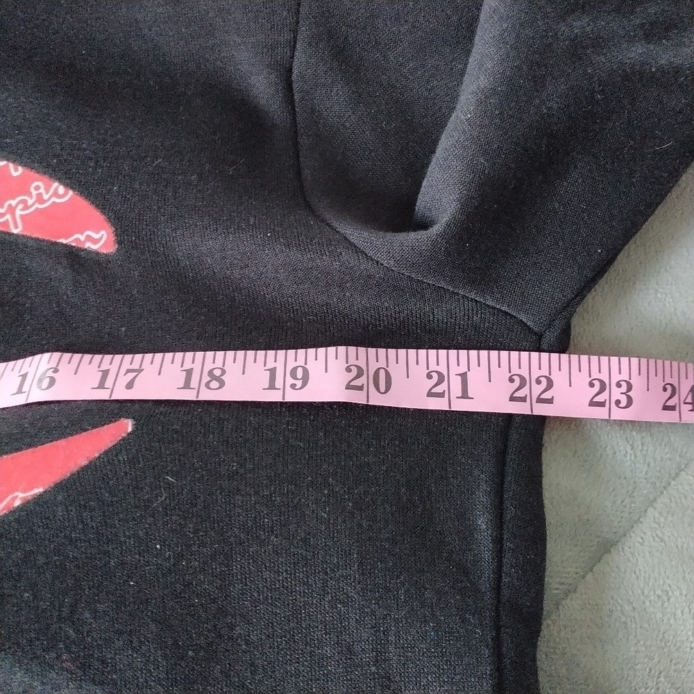 Men's Champion Black Hoodie M - Picture 6 of 11